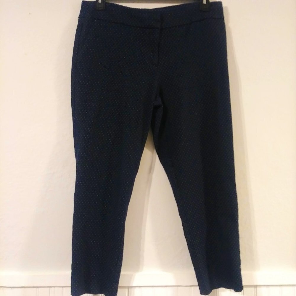 Anne Klein Blue Polka Dot Capris